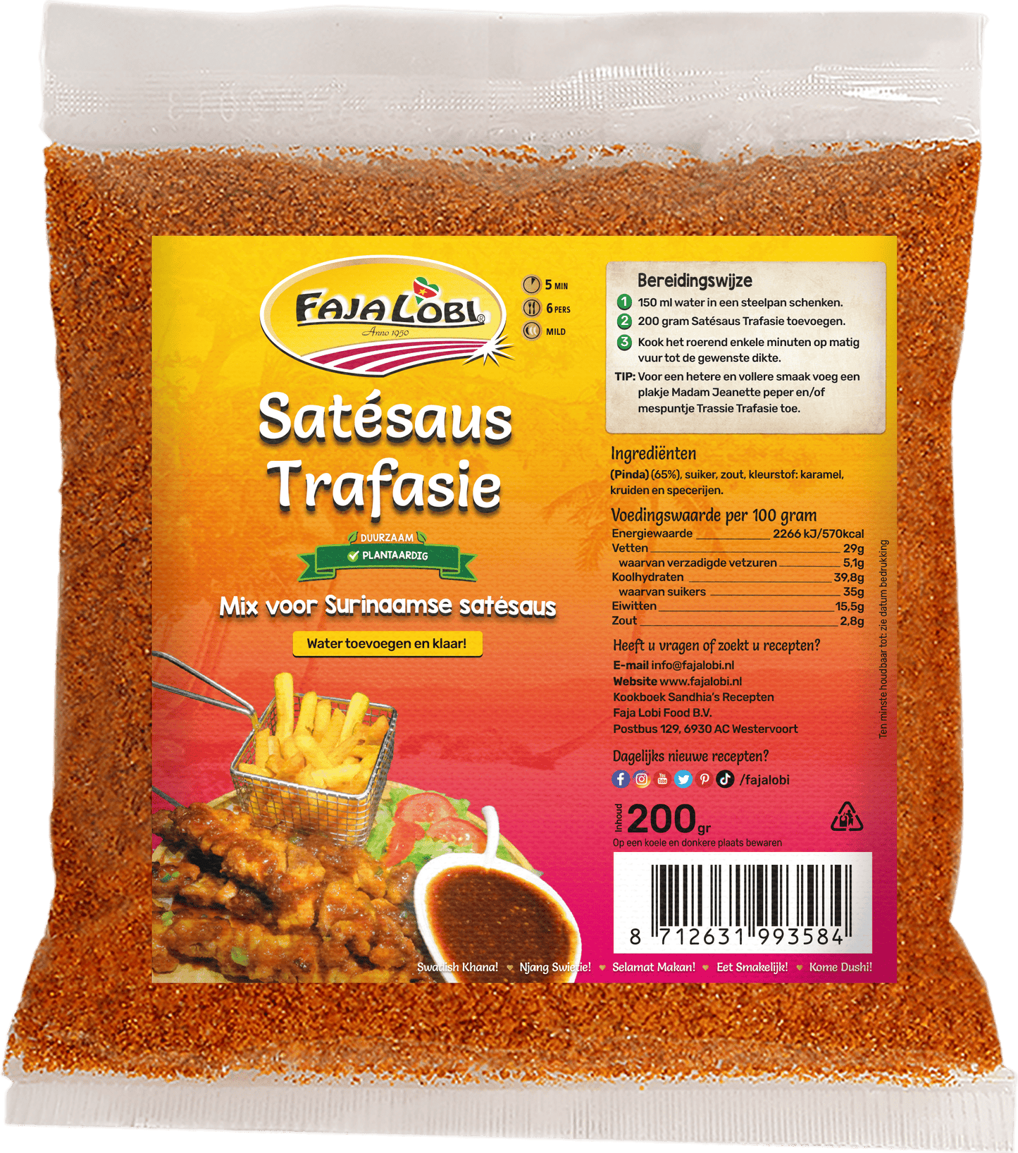 Satésaus Trafasie 200 gr