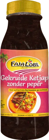 Gekruide Ketjap zonder peper 250 ml